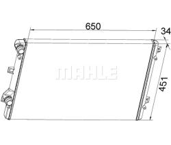 Радиатор VAG PASSAT 10-/GOLF VI 08-/SKODA SUPERB II 08- 1.4T/1.8T/2.0T CR 1538 000S