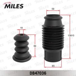 DB47036 Пыльник+отбойник d18/h84x230 (к-т на 1 амортизатор) универсальный