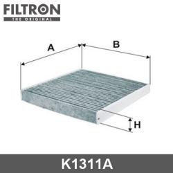 Фильтр салона AUDI A3/SKODA OCTAVIA/VW GOLF 12- угольный K 1311A