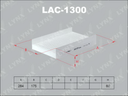 Фильтр салона CITROEN C3/C4/PEUGEOT 307/308 02> LAC-1300