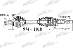 PDS0536 Полуось