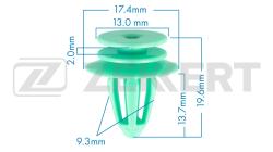 Клипса крепёжная Mercedes-Benz (миним. кол-во заказа 10 шт) be-1050