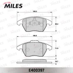 E400397 Колодки тормозные CITROEN C4/PEUGEOT 207/307/308 1.6-2.0 передние LowMetallic