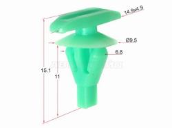 Клипса универсальная фиксатор (1 шт.)