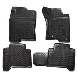 AIRLINE ACM-PS-77 Ковры для Toyota Prado (02-) (RHD), 4 шт., выс.борт, 3D с подпятником, ТЭП, черн.