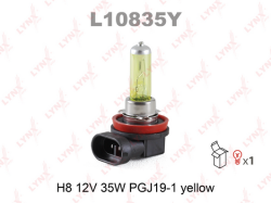 Лампа H8 12V 35W PGJ19-1 YELLOW L10835Y