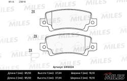 E410034 Колодки тормозные TOYOTA COROLLA (E12) 02>06 с датчиком задние LowMetallic