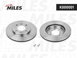 K000001 Диск тормозной CITROEN SAXO/XSARA/ZX/PEUGEOT 106/206/306 передний вент.