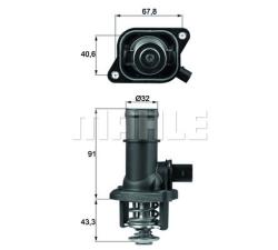 Термостат VAG A3/ G5/BORA / OCTAVIA 1.6 96-10 TI 16 105