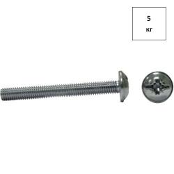 Винт 6х50 полукруг. с прессш. DIN 967 оц. (РМИ) 5кг FORTLUFT sts018334
