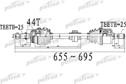 PDS0488 Полуось