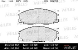E100138 Колодки торм.HYUNDAI H-1/SANTA FE/TRAJET/SSANGYONG REXTON 01- перед.SemiMetallic
