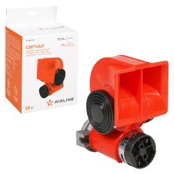 Сигнал звуковой пневматический 111/94мм 765Гц 118дБ 24В LOW/HIGH, с компрессором (AEBE007)