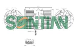 Вентилятор отопителя BMW3 (E46) (1998 02 - 2005 04) BMW3 Coupe (E46)(1999 04 - 2006 07) ZD172167A