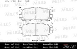 E410242 Колодки тормозные MITSUBISHI PAJERO I/PAJERO II/L400 94>03 задние LowMetallic