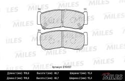 E110157 Колодки тормозные HYUNDAI H-1 01-/SANTA FE (CM)/(SM) 05- задние SemiMetallic