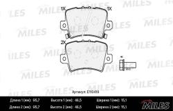 E110419 Колодки тормозные HONDA CIVIC VIII Hatchback 06- задние SemiMetallic