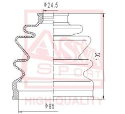 Шрус наружный 23x56x26 MAZDA MAZDA : MPV mz-mpv