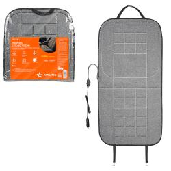 Накидка с подогревом на переднее сиденье 12 В, 35/45Вт, 100*50 см, искусств.мех, серая (ADHC016)