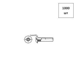 Стяжка межсекц. (гайка, винт) М6/ 8х25, никелир. PZ3 7493 1000шт FORTLUFT sts011489