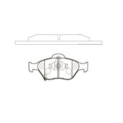 GK1178 Колодки тормозные TOYOTA YARIS 1.0-1.4 06- передние