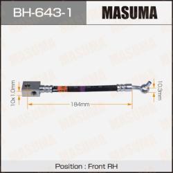 Шланг тормозной передний R BH-643-1