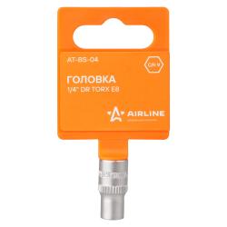 Головка торцевая 1/4" TORX E8 (AT-BS-04)