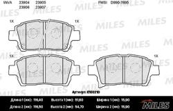 E100210 Колодки тормозные TOYOTA COROLLA/PRIUS/YARIS 1.0-1.6 99- передние SemiMetallic