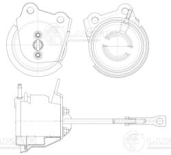 Актуатор турбокомпрессора для а/м Skoda Octavia (04-)/VW Tiguan (08-) 1.4T (тип TD025M2) (LTC 1849)