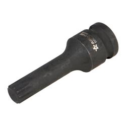 Головка ударная торцевая 1/2"DR внешний SPLINE M14, L=78мм (ATAS037)
