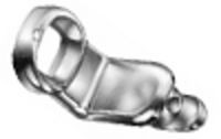 Крепление задн.стен. металл., никель 7868 200шт FORTLUFT sts031832