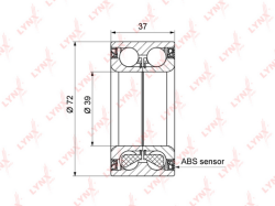 Подшипник ступ.FORD FIESTA/FOCUS/FUSION 98- пер. +ABS WB-1425