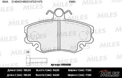 E100000 Колодки тормозные RENAULT LOGAN 04-/SANDERO 08-/CLIO 91- пер. с дат.SemiMetallic
