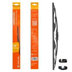 Щетка стеклоочистителя каркас 350мм (14") 2 адаптера (AWB-K-360)