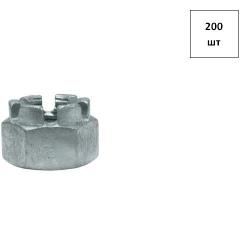 Гайка корончатая М 14 кп 8.0 DIN 935 оц. 200шт FORTLUFT sts019284