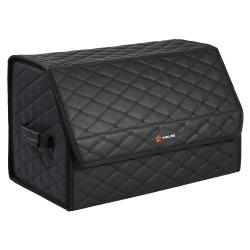 Органайзер-саквояж в багажник (55*30*35 см), стёганный ромб, цвет черный (АDSO003)