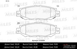 E110354 Колодки тормозные LEXUS GS 300 93-97/TOYOTA SUPRA 3.0 93-98 задние SemiMetallic