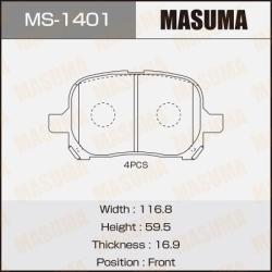 Колодки передние MS-1401