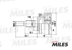 GA20530 ШРУС VW TRANSPORTER V 1.9TDI-2.5TDI 03- нар.