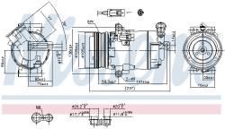 Компрессор кондиционера OPEL ASTRA H 1.6/1.8 04- 150см3 89216