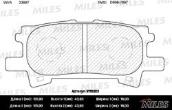 Колодки тормозные LEXUS RX300/RX330/RX350 03>08/RX400H 05>09 задние SemiMetallic E110223