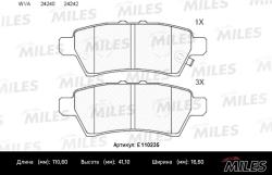 E110235 Колодки тормозные NISSAN PATHFINDER 05-/NAVARA 05- задние SemiMetallic