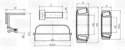 Подшипник ступицы для а/м Mercedes CLS (C219) (04-) перед. (кмпл:подш.2шт./крышка/болт/сальн.) (CS 1587)