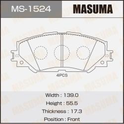 Колодки передние MS-1524
