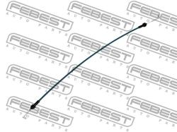 Трос внешней ручки замка двери KIA CERATO/SPECTRA 04- 1299-DCCER