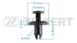 Клипса крепёжная Honda Isuzu Nissan Suzuki Toyota (миним. кол-во заказа 10 шт) be-2663