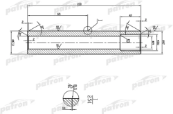 Вал торсиона PTB3005