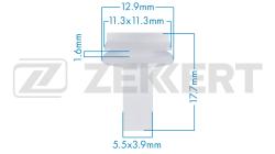 Клипса крепёжная Ford (миним. кол-во заказа 10 шт) be-3654