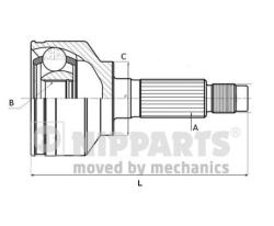 ШРУС SUBARU LEGACY/FORESTER 1.8/2.0 92>00 нар. J2827015