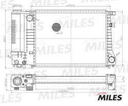 Радиатор BMW E30 316/318 M/T 88-92 acrm126